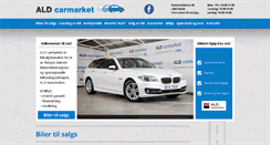 Desktop Screenshot of aldcarmarket.no