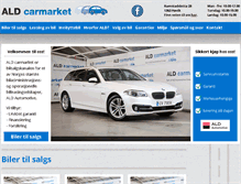 Tablet Screenshot of aldcarmarket.no